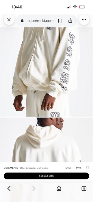 VETEMENTS zip-up hoodie