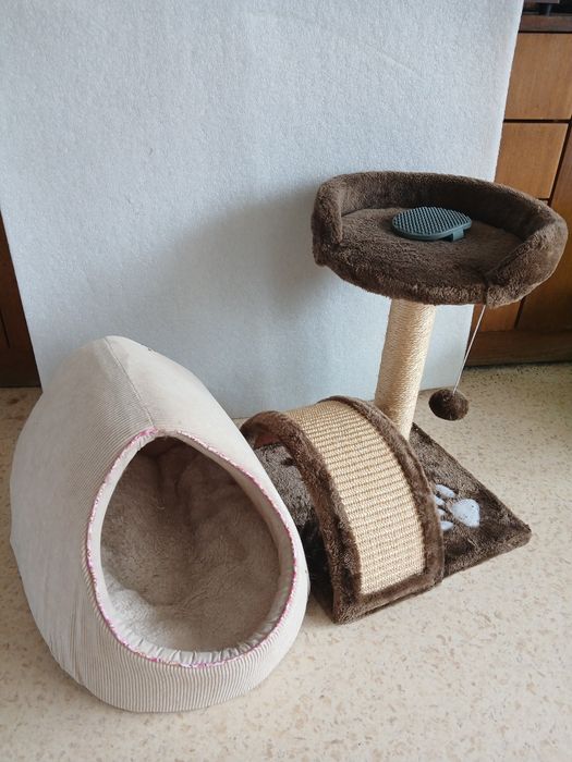 Катерушка, къща за котка + четка