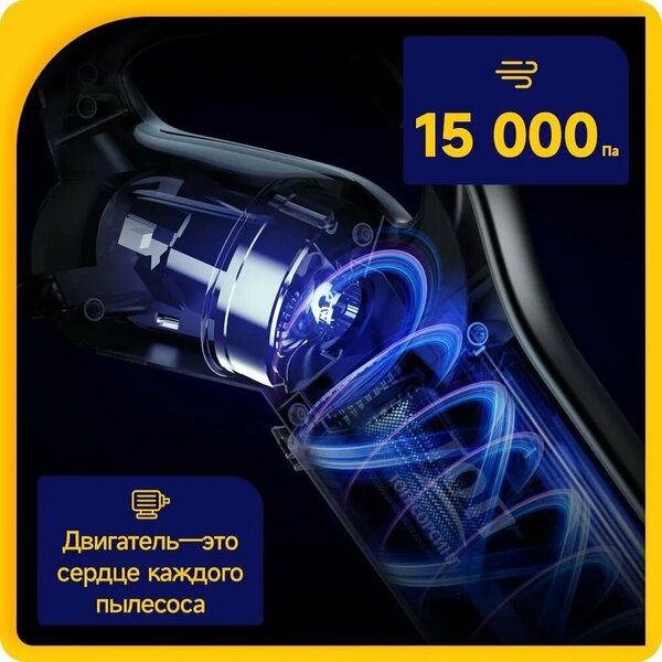 Пылесос вертикальный для дома Deerma DX700, Ручной пылесос с контейнер