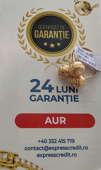 Inel Aur 14K 3.21g (AG35 B:35791.2) Garantie 2 Ani!