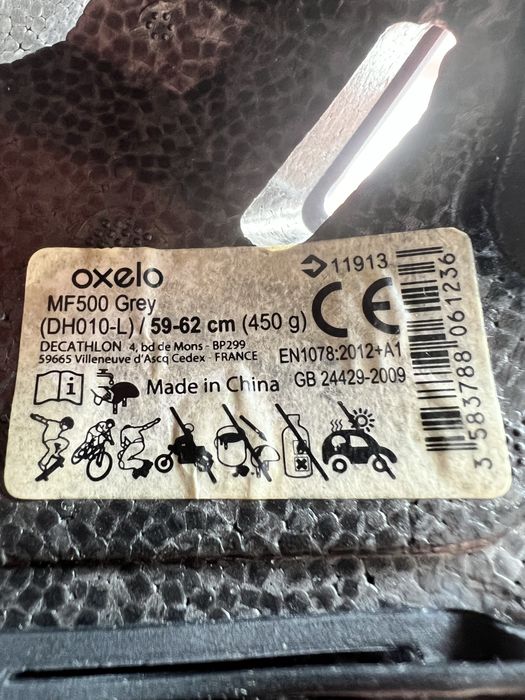 Cască Role/Skateboard/Trotinetă MF 500 Gri