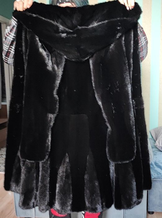 Шуба норковая черный бриллиант