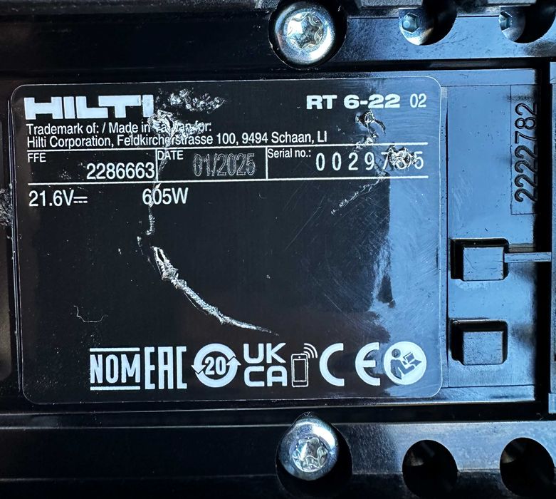 Hilti RT 6-22 Nuron - Акумулаторна нитачка 2025г като нова!