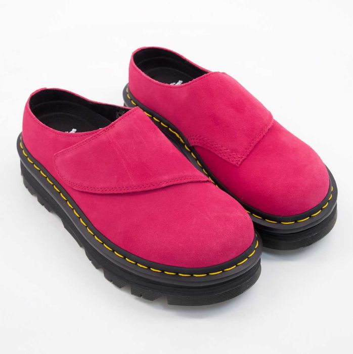 Dr. Martens дамски сабо Zebzag, розов велур - нови
