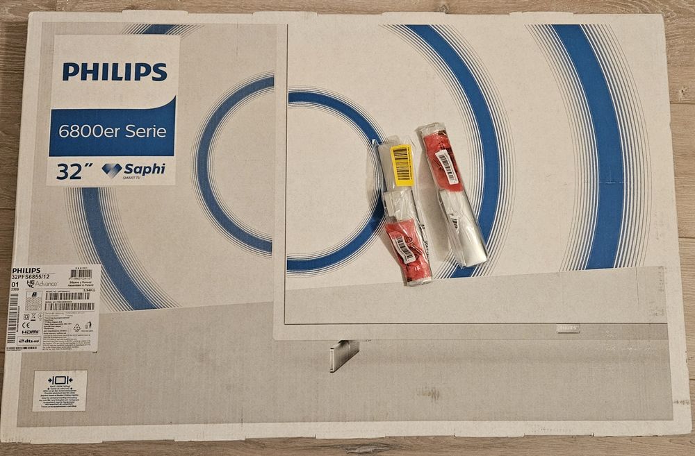 32 FHD LED Smart телевизор Philips + стойка за стена+ стойка за стена