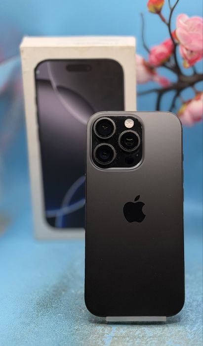 ГАРАНЦИОНЕН!!! Apple iPhone 16 Pro, 128GB, 5G, Black Titanium