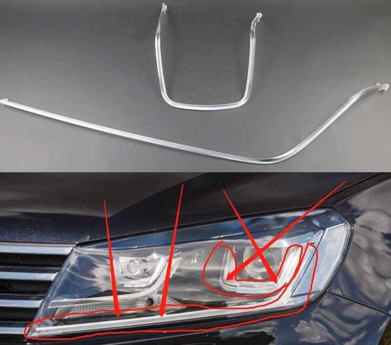 Пури за фаровете за дневните светлини за VW Touareg LED DRL Тоарег