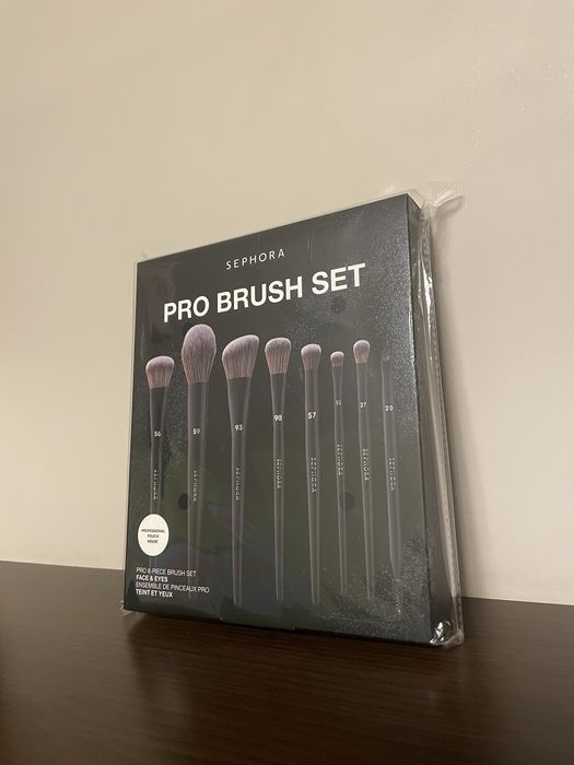 НОВ Сет Професионални четки за грим Sephora Pro четка пудра сенки руж