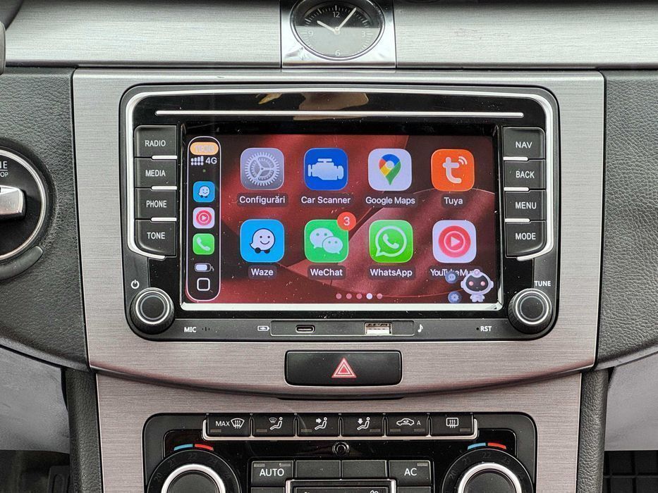 2GB Navigatie Carplay VW Golf Polo Passat CC Tiguan Touran Seat Skoda