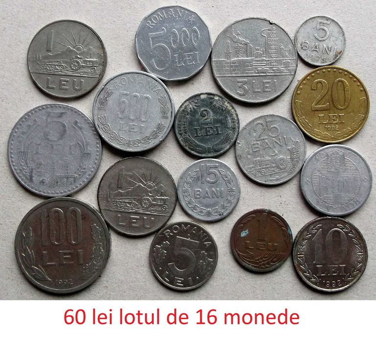 Loturi diverse de monede Romania 1941 - 2019 fara dubluri