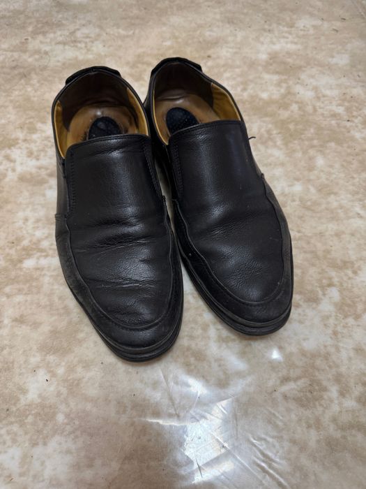 Мужские кожаные туфли с анатомической подложкой