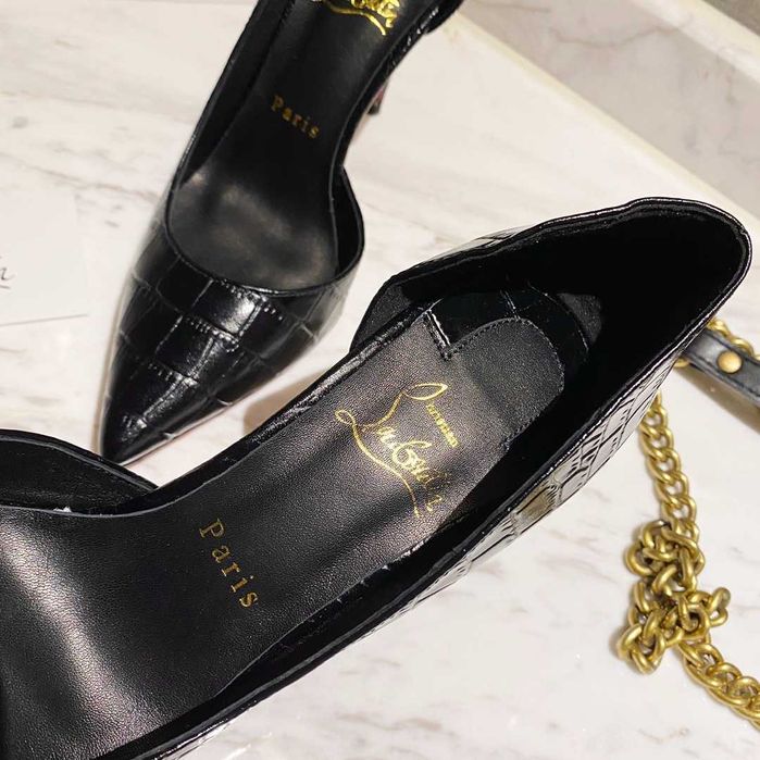 Pantofi dama Christian Louboutin Iriza Crocodile, marimi 35-40