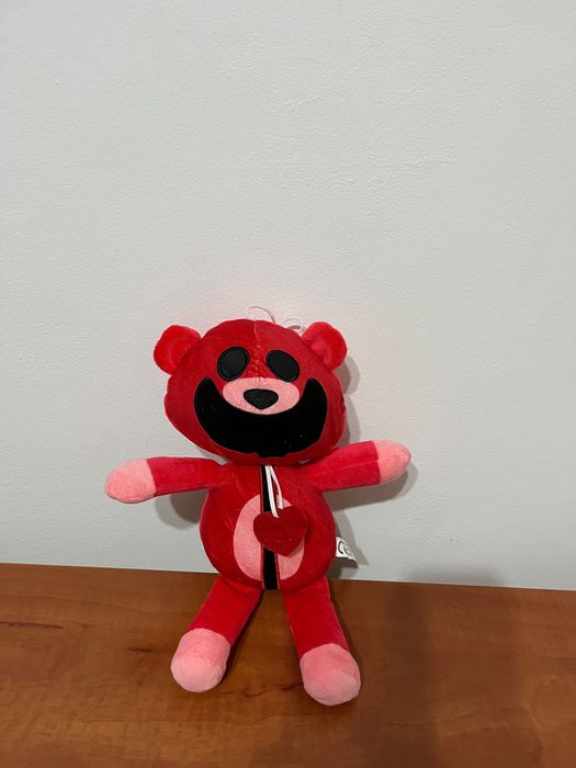 Bobbybear, jucărie de plus, Smiling Critters, 32cm, rosu
