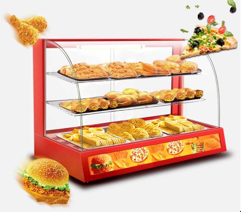 Vitrina mentinere la cald etajata- aer cald -TRANSPORT GRATUIT