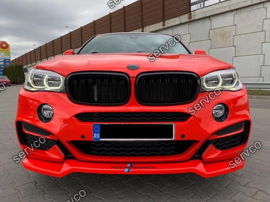 Prelungire lip adaos bara fata BMW X6 F16 Mpack 2015- v1 Maxton Design