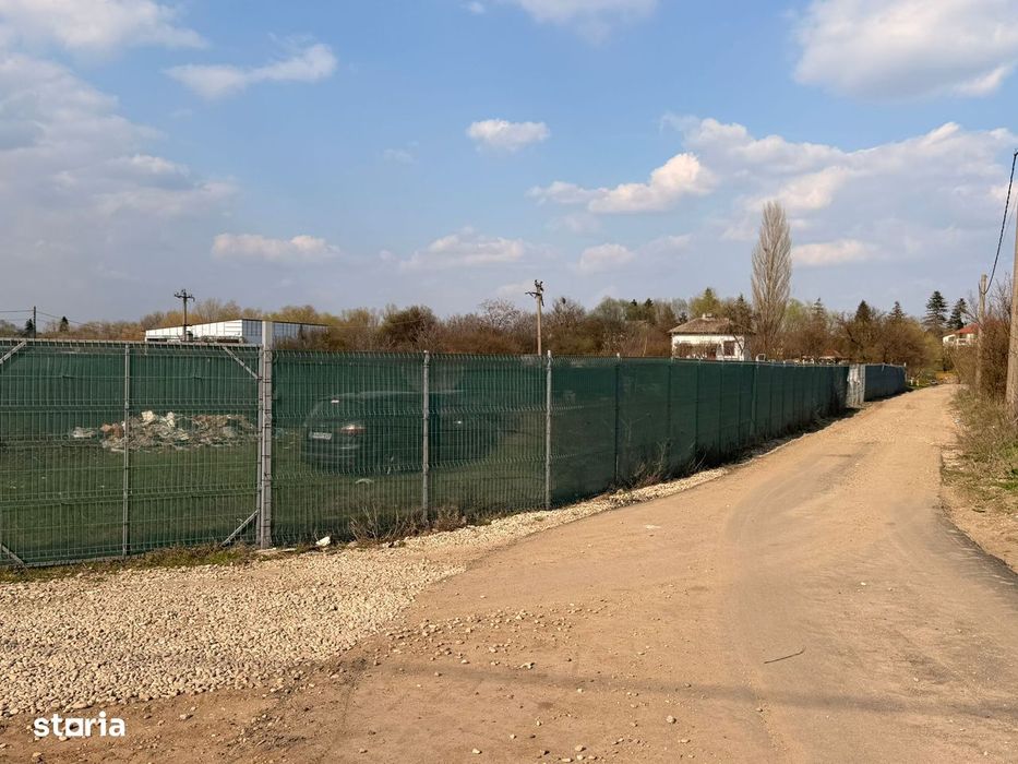 Teren 1700 mp de inchiriat Clinceni Bragadiru langa A0  + container
