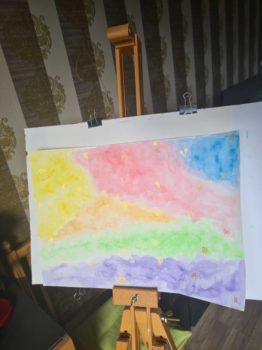 Рисунка съдържаща символите и силата на Глаголицата