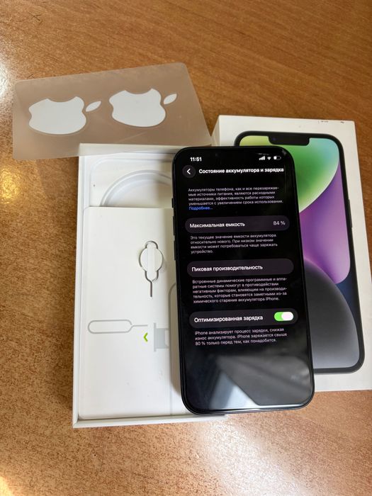 iPhone 14 midnight black 128 gb
