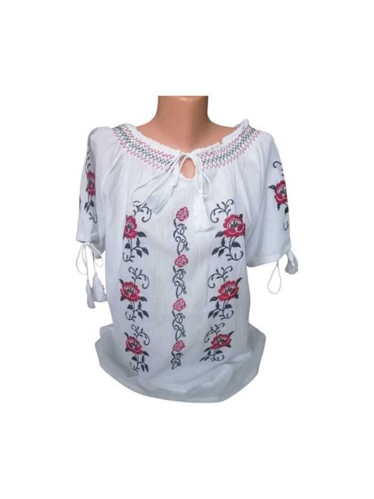 Ie pentru dama, cu maneca scurta, model brodat