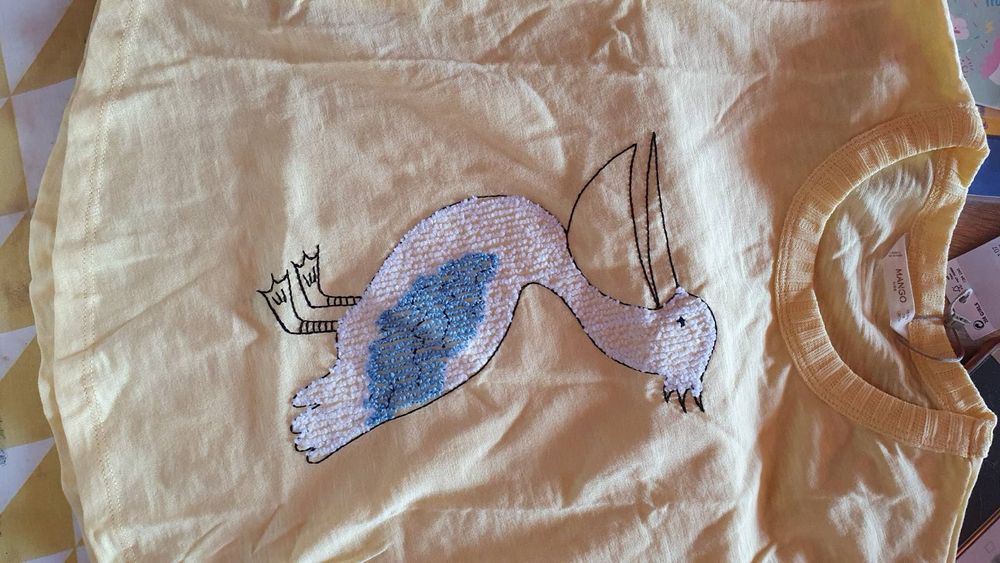 Детска блуза с пеликан