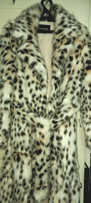Шуба под рысь из овечей шерсти