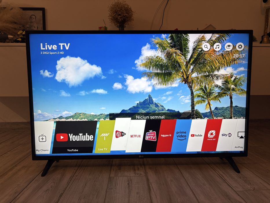 Televizor LED Smart LG, 108 cm, 43UK6200PLA, 4K Ultra HD, Clasa A