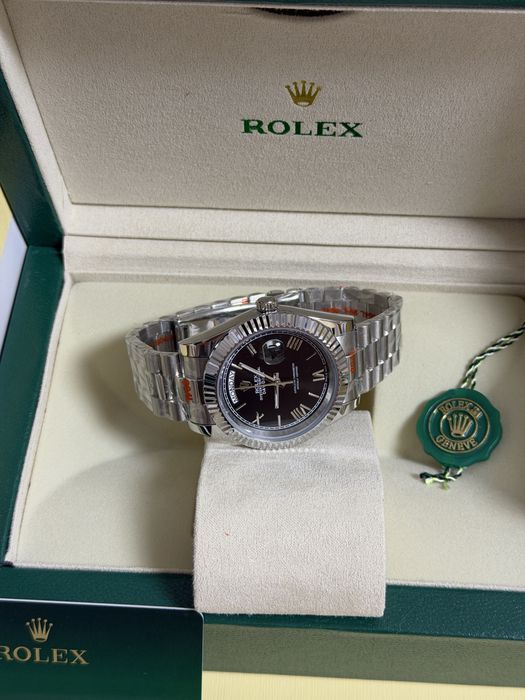 Ceas Rolex Day-Date Silver/Black Dial