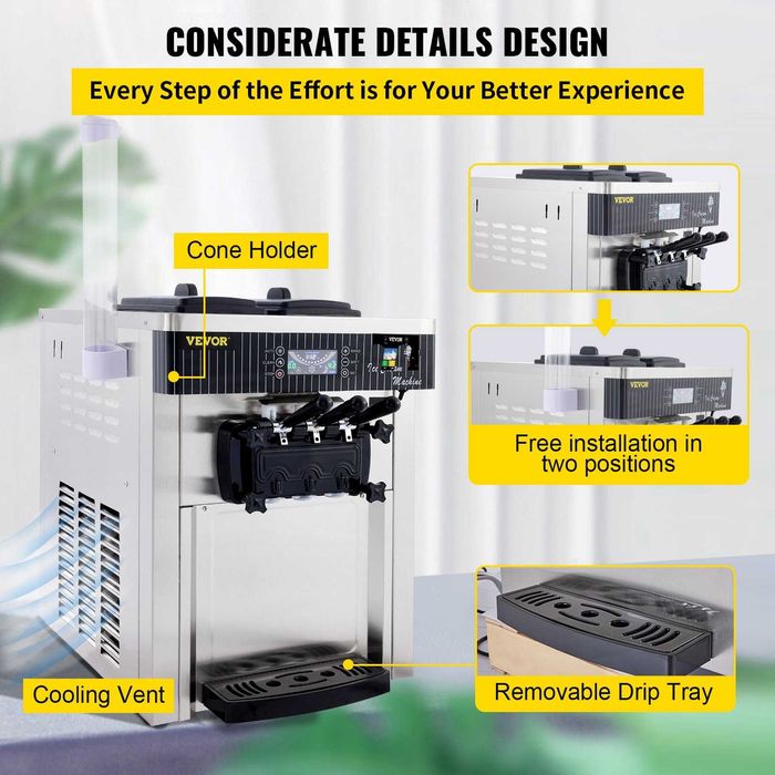 Професионална Машина за Сладолед 3 вкуса | 28л/ч