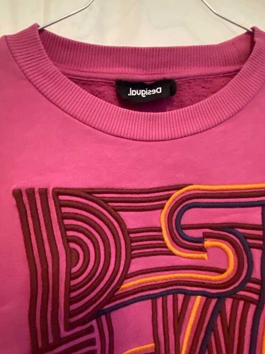 Desigual розова блуза пуловер