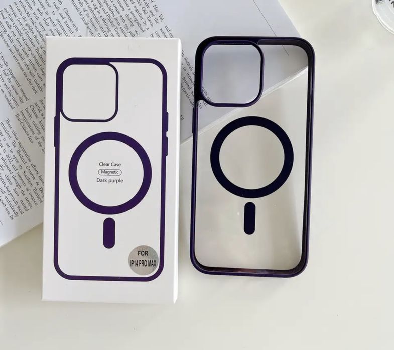 Iphone 14/15/16E/PRO/MAX/PLUS Husa Compac Cerc Magsafe Margine TPU