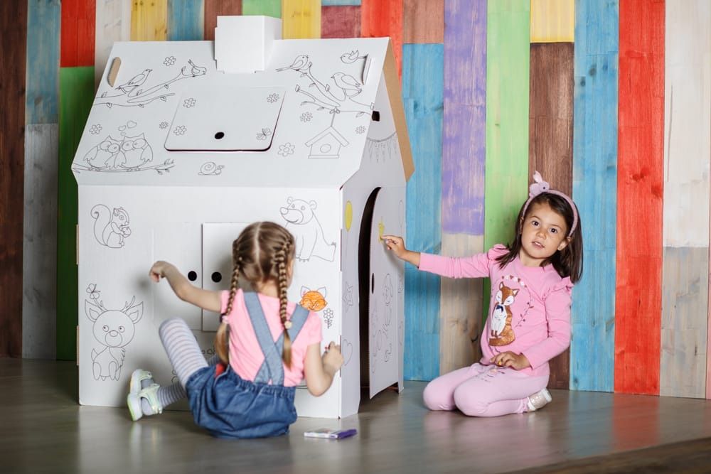 Детские домики-раскраски