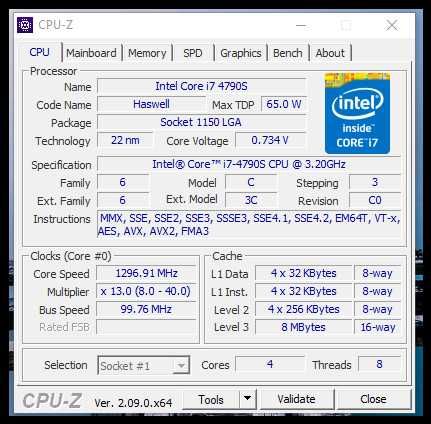 Дъно GIGABYTE GA-H81N Mini ITX + Intel® Core i7-4790S +16gb ddr3