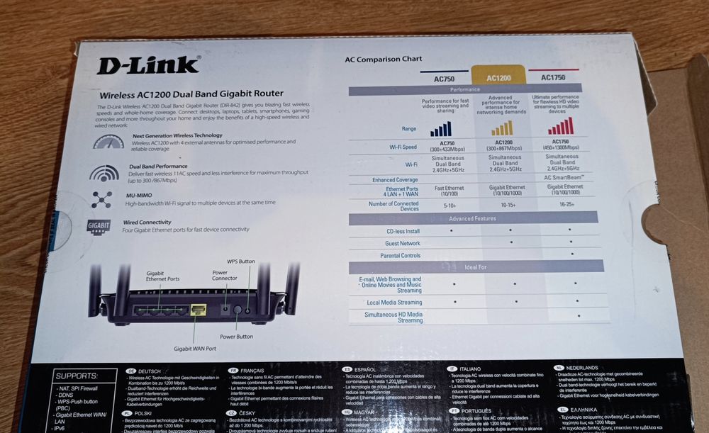 Router D‑Link DIR‑842 AC1200 – Stare excelentă