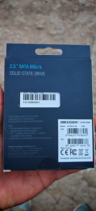SSD hikvision 256 gb