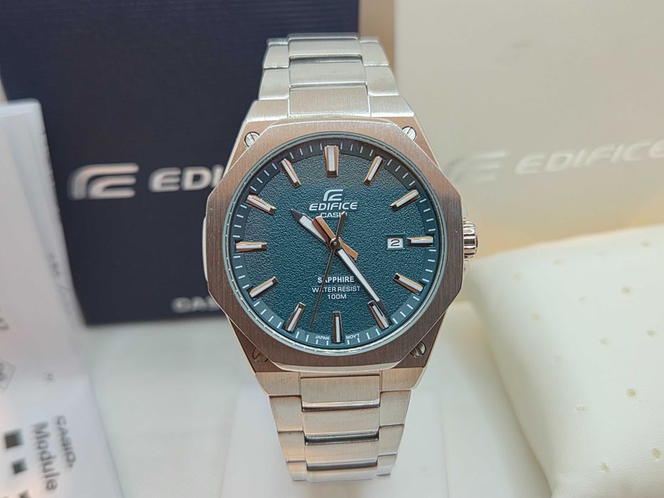 Ceas Barbati, unisex CASIO Edifice Saphire , EFR s108d-3av verde , NOU, Original,Garantie 2 ani