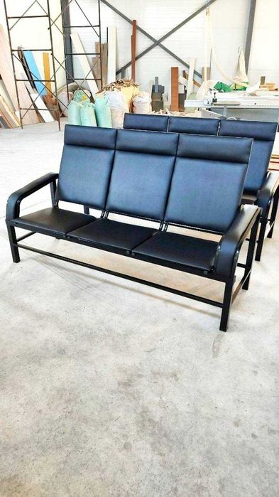 Уч ўринли стул (Скамья трехместная на металлокаркасе)