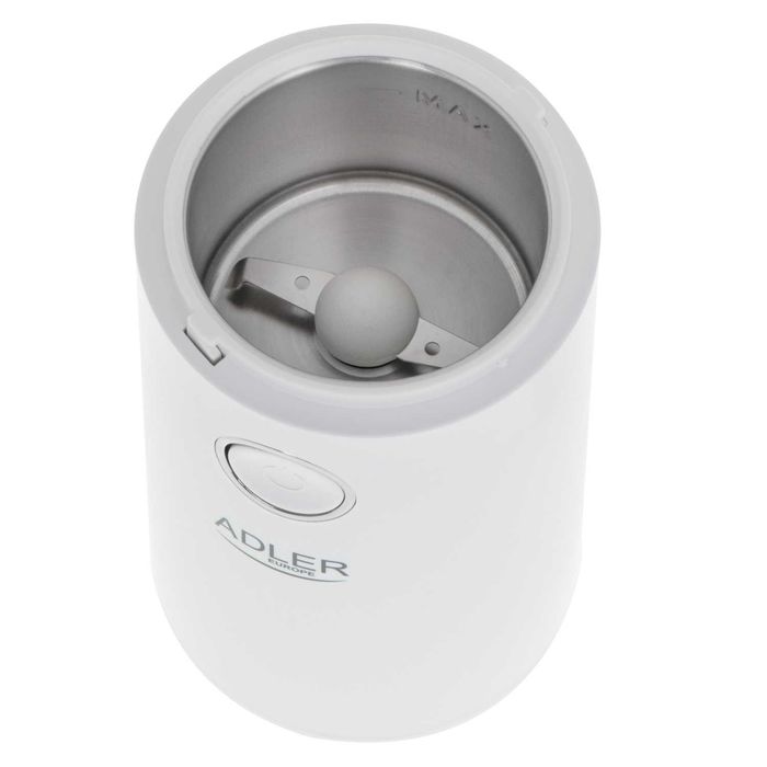 Rasnita de cafea, Adler AD4446WS, 150 W, 75 g, alb
