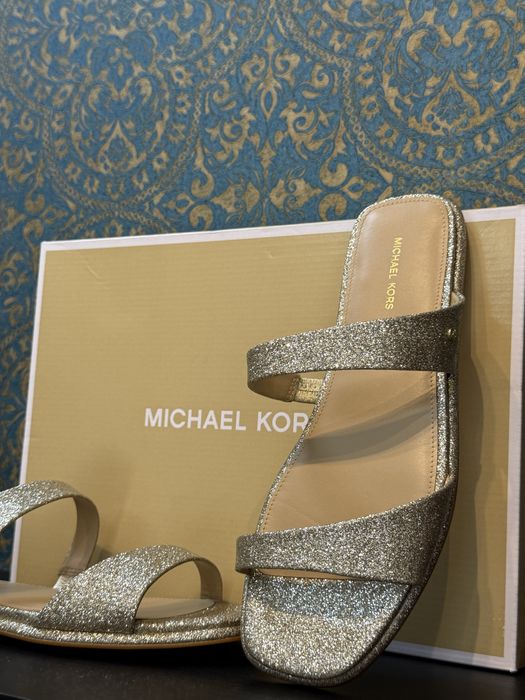 Дамски чехли Michael Kors Gold 35.36