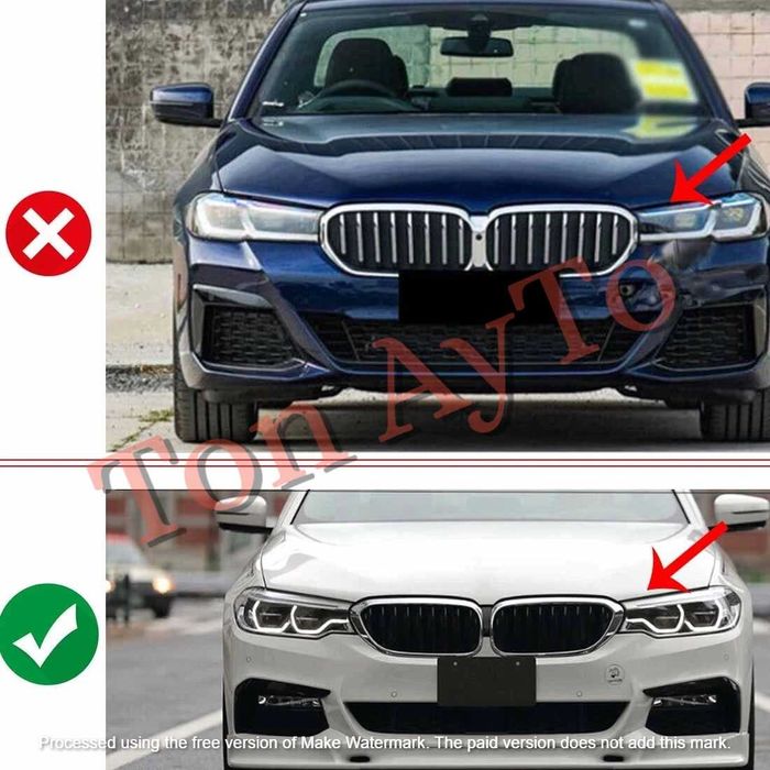 Капаци Фарове БМВ BMW G30 G31 G38 2016 - 2020 Adaptive Led Стъкла Фарове Капаци