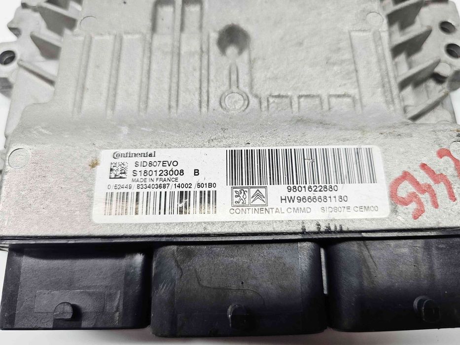 Calculator motor ECU  Citroen C4 (II) [Fabr 2009-2018] 9801622880 1.6