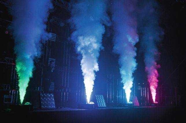 efecte speciale: fum, artificii, sparkulare, flacare, jeturi CO2