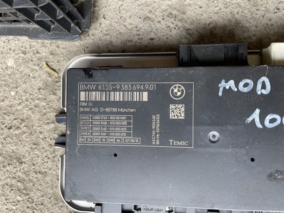 Modul FRM 3 faruri BMW seria F f01 f02 f06 f10 f11 f15 f16