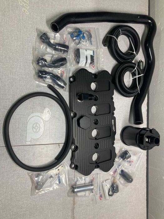 Алуминиев капак 2.0тфси еа113 ауди фолксваген съд за картерна вентилац