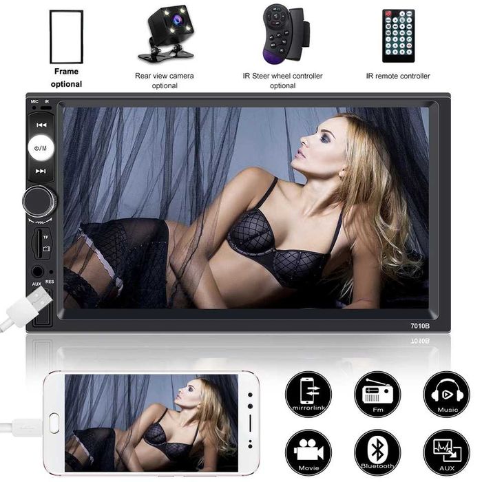 Navigatie Player MP5 Opel Astra H Waze YouTube prin mirrorlink BT aux