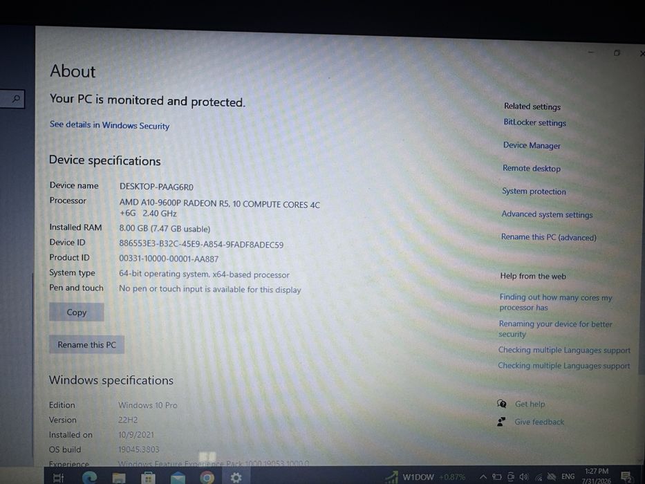 Vand laptop HP.