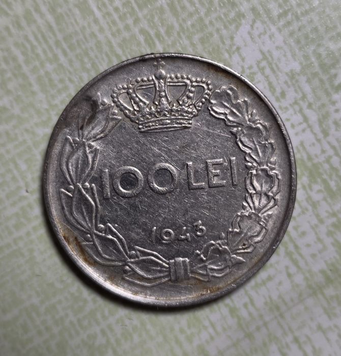 Moneda 100 Lei din 1943
