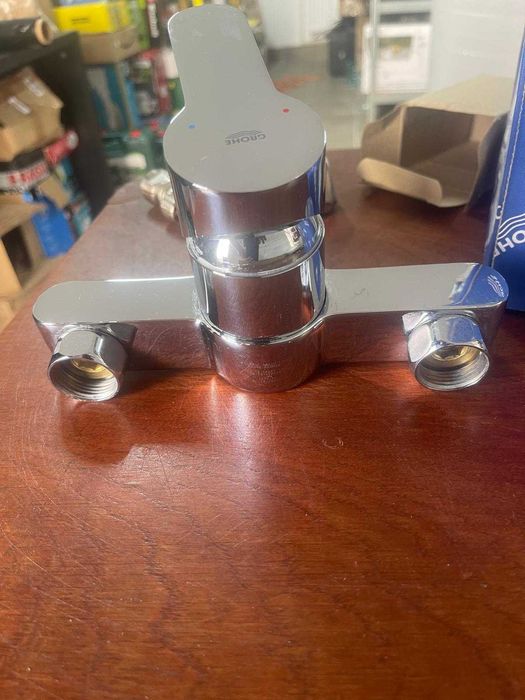 Grohe BauEdge - Baterie cadă, monocomandă, crom 23334000