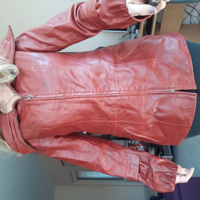 Дамско яке от телешка кожа