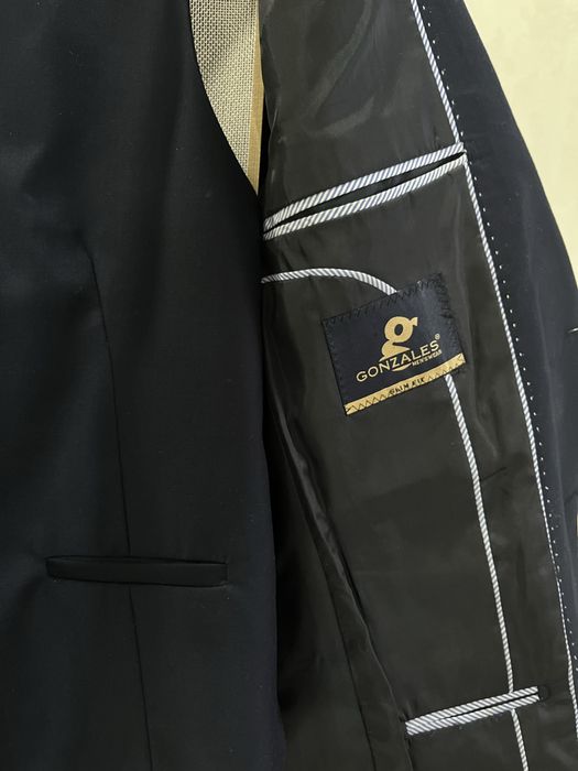 Темно-синий Костюм тройка