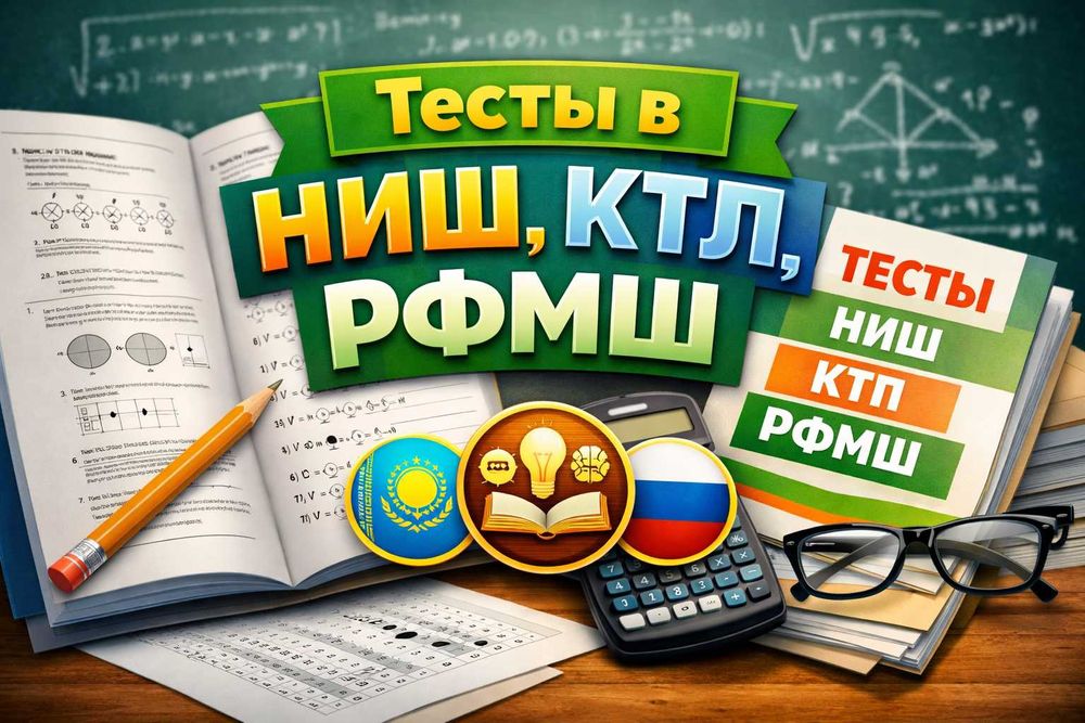 тесты в НИШ, КТЛ, РФМШ